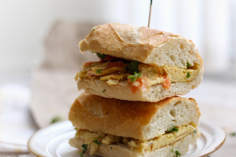 Breakfast baguette Egg Sandwich