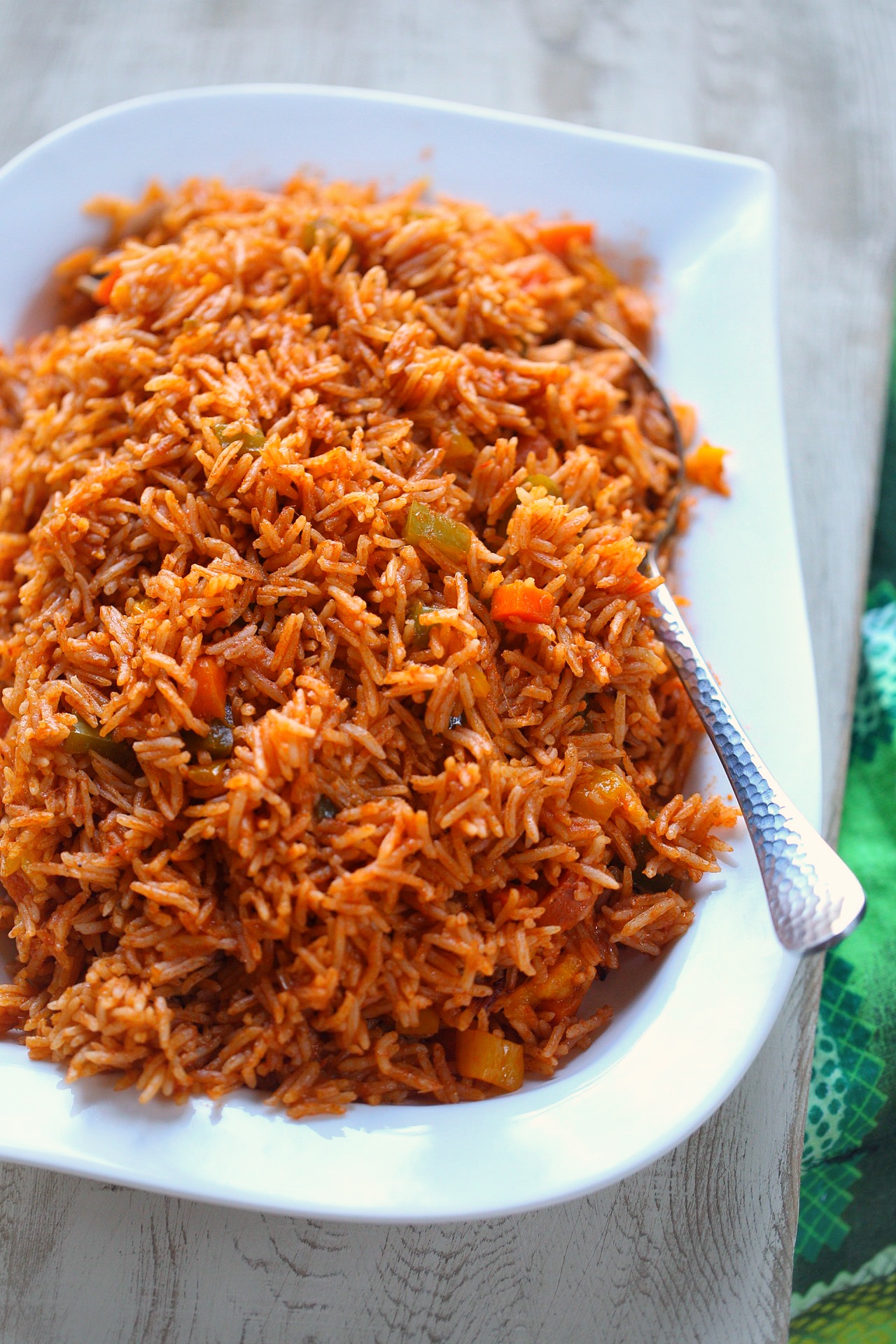 veggie jollof rice Cameroon - Afrovitalityeats