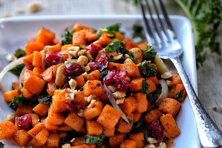 Sweet Potatoe Kale Salad