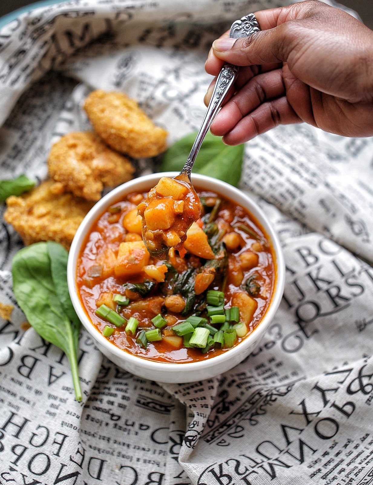 Dutch oven chickpea curry