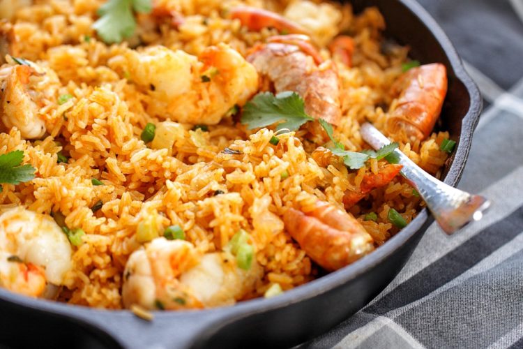 baked shrimp coconut rice